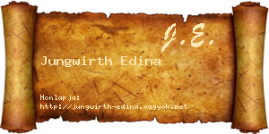 Jungwirth Edina névjegykártya